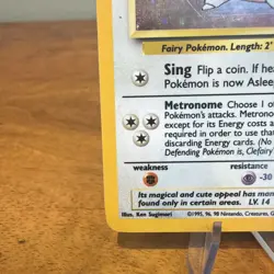 Pokemon TCG Clefairy Holo Rare Card Base Set 5/102 Unlimited LP Condition WOTC - Image 5