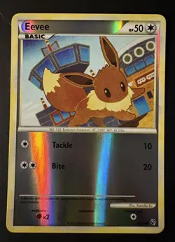 Pokemon Eevee Reverse Holo Call of Legends 56/95 2010 Holo Rare NM - Image 1