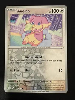 POKEMON TCG AUDINO 173/197 OBSIDIAN FLAMES RARE REVERSE HOLO ENGLISH - Image 1