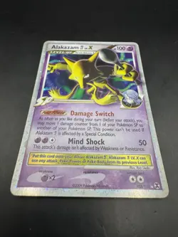 POKEMON ALAKAZAM 4 LV. X HOLO RARE 103/111 PLATINUM RISING RIVALS ENGLISH NM - Image 1