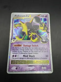POKEMON ALAKAZAM 4 LV. X HOLO RARE 103/111 PLATINUM RISING RIVALS ENGLISH NM - Image 2