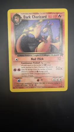 Dark Charizard 21/82 — Near Mint — Team Rocket — Rare Vintage Pokemon Card —WotC - Image 2