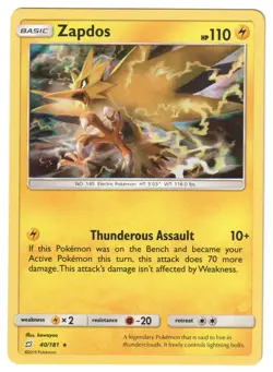 ZAPDOS - 40/181 Holo Team Up - POKEMON NM/M - Image 1