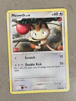 Meowth 114/162 - Breakthrough - Common - Pokemon Card TCG - Image 1