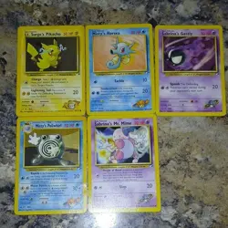 Pokemon TCG 30 Card Lot WOTC Gym Heroes/Base Set 2 Misty Lt. Surge Blaine - Image 3