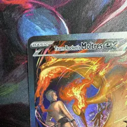 Pokemon Team Rocket's Moltres EX Secret Rare Holo Destined Rivals 229/182 220 HP - Image 2