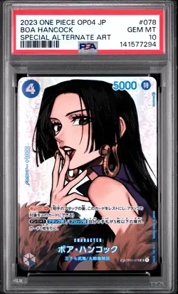2023 ONE PIECE JPN OP04-KINGDOMS OF INTRIGUE #078 BOA HANCOCK PSA 10 - Image 1