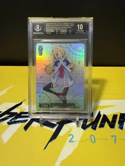 AKI ROSENTHAL - HOLOLIVE Weiss Schwarz- PROMO-WE44-P05- BGS 10 BLACK LABEL-POP 1 - Image 1