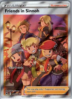 Friends in Sinnoh (Full Art) 149/159 Crown Zenith - Pokemon Card - NM - Image 1