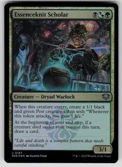 Essenceknit Scholar Foil Uncommon Secrets of Strixhaven 187 MTG Near Mint 2026 - Image 1