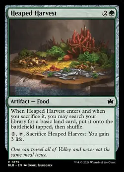 NM Foil Heaped Harvest, MTG, Bloomburrow, Magic the Gathering, 175 - Image 1