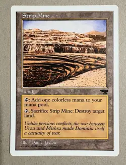 Magic The Gathering Strip Mine Anthologies NM+ Condition - Image 1