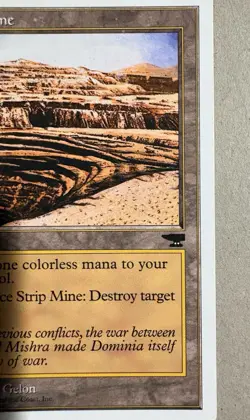 Magic The Gathering Strip Mine Anthologies NM+ Condition - Image 3