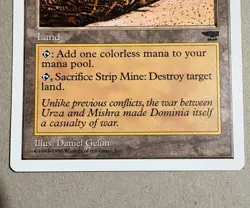 Magic The Gathering Strip Mine Anthologies NM+ Condition - Image 4