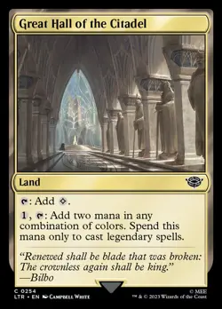 GREAT HALL OF THE CITADEL Common Foil LTR NM MTG - Image 1