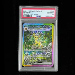 PSA 10 GEM MT 2024 Pokemon JPN LEAFEON ex SV8A 200/187 SAR - Image 1