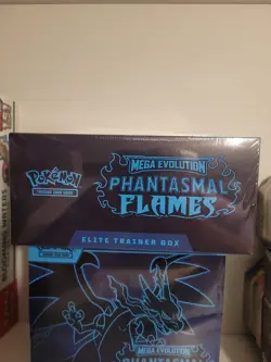 Pokemon TCG Mega Evolution Phantasmal Flames Elite Trainer Box Sealed - Image 3