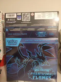 Pokemon TCG Mega Evolution Phantasmal Flames Elite Trainer Box Sealed - Image 5
