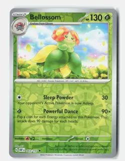 Bellossom Reverse Holo 003/197 Uncommon Obsidian Flames Pokemon Near Mint - Image 1