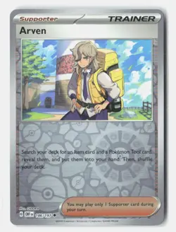 Arven Reverse Holo 186/197 Uncommon Obsidian Flames Pokemon Near Mint - Image 1