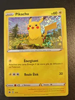 Carte Pokemon Pikachu 7/15 Holo Promo McDonald's 2022 FR - Image 1