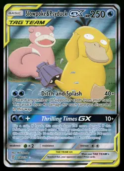 Slowpoke & Psyduck GX 218/236 Unified Minds UNM Rare Ultra Pokemon LP - Image 1