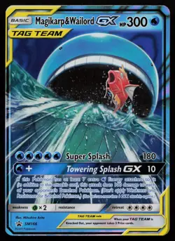 Magikarp & Wailord GX SM166 Sun & Moon Promo SMP Holo Promo Pokemon LP - Image 1