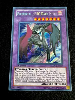 🔥 YUGIOH • ELEMENTAL HERO DARK NEOS • SECRET RARE • LCGX-EN059 • NEAR MINT 🔥 - Image 2