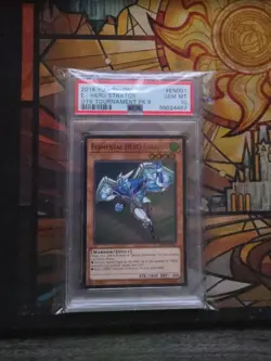 Yu-Gi-Oh! Elemental Hero Stratos OTS Tournament Pk. 9 Ultimate OP09-EN001 PSA 10 - Image 1