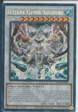 Yugioh! LP Icejade Gymir Aegirine - BLTR-EN090 - Secret Rare - 1st Edition Light - Image 1