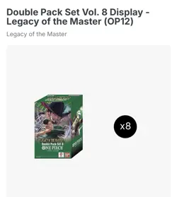 One Piece OP12 Double Packs Set 8 - Legacy of The Master Sealed Display Case ENG - Image 1