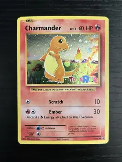 Pokemon TCG Toys R US Promo Holo Card Charmander 9/108 - Image 1