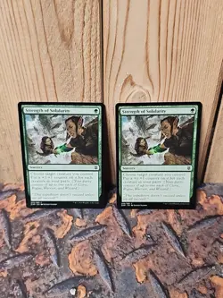 Strength of Solidarity Zendikar Rising Regular 206/280 mtg magic card x2 - Image 1