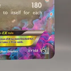 Pokemon Mega M Garchomp EX Black Star Promo Rare Holo Card XY168 NM JUMBO NM - Image 5