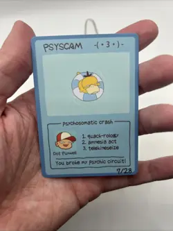 Pokescam by Dot Punwell Psyscam - Psyduck Fan Art Card 7/28 - Image 3