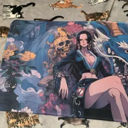 Boa Hancock One Piece Rubber Playmat Play Mat Tcg Trading Card Game Anime CCG - Image 2