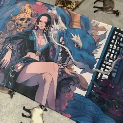Boa Hancock One Piece Rubber Playmat Play Mat Tcg Trading Card Game Anime CCG - Image 3