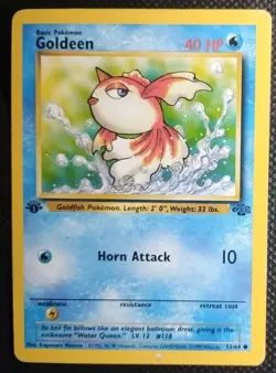 Goldeen Jungle 1st Edition Common 53/64 Pokemon Card WOTC - Image 1