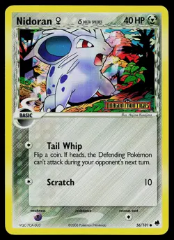 Pokemon Card - Nidoran F Dragon Frontiers 56/101 Reverse Holo Stamped - Image 1