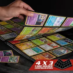 Monster 12 Pocket Trading Card Album-20 Side Padded Pages -Holds 480 Cards-White - Image 4