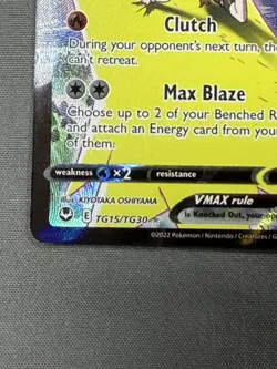 Pokemon Blaziken VMAX Brilliant Stars TG15/TG30 Ultra Rare Holo TCG Card English - Image 2