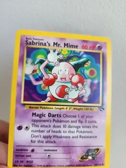 Pokemon TCG Sabrina's Mr. Mime Gym Challenge Unlimited Uncommon Card 59/132 - Image 1
