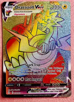 Dracozolt VMAX 210/203 Rainbow Rare Evolving Skies | 2021 Pokemon TCG Card | NM - Image 1