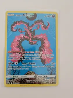 Galarian Moltres SWSH284 Black Star Promo Full Art Holo Pokemon Card - Image 1