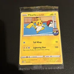 Pikachu On the Ball UK Exclusive Card 001/005 - Sealed - Image 1