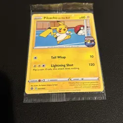 Pikachu On the Ball UK Exclusive Card 001/005 - Sealed - Image 2