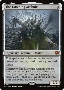 x1 The Dawning Archaic - Foil M MTG Secrets of Strixhaven M/NM, English - Image 1