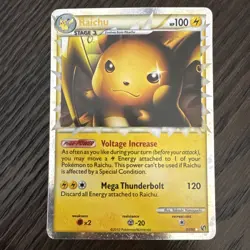 Pokemon TCG Raichu 83/90 Holo Prime Card Undaunted Set - Image 1