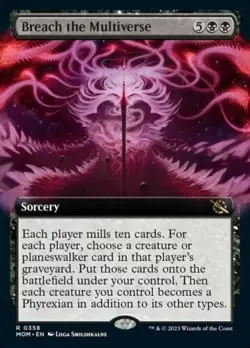 Near Mint Breach the Multiverse - Foil - Extended Art March of the Machine NM/EX - Image 1