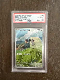 Hop's Wooloo 170/159 Rare Illustration Holo Pokemon TCG Card PSA 10 - Image 1